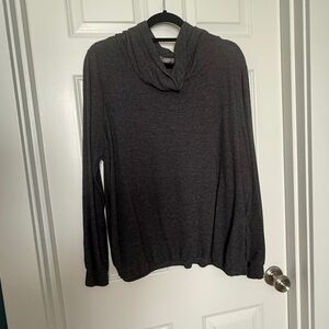 Loveappella Gray Cowl Neck Sweater